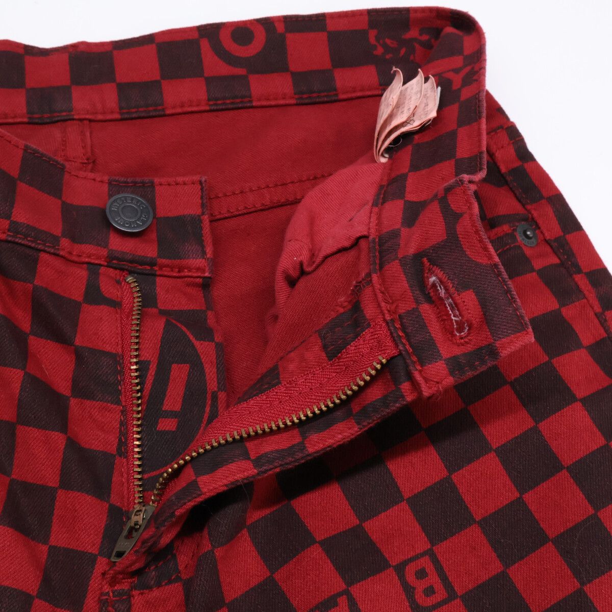 ヒステリックグラマー 01183AP01 STEREOLAB 総柄 ｽﾄﾚｯﾁﾁﾉｽｷﾆｰﾊﾟﾝﾂ 26 HYSTERIC GLAMOUR ヒステリックグラマー 01183AP01 STEREOLAB 総柄