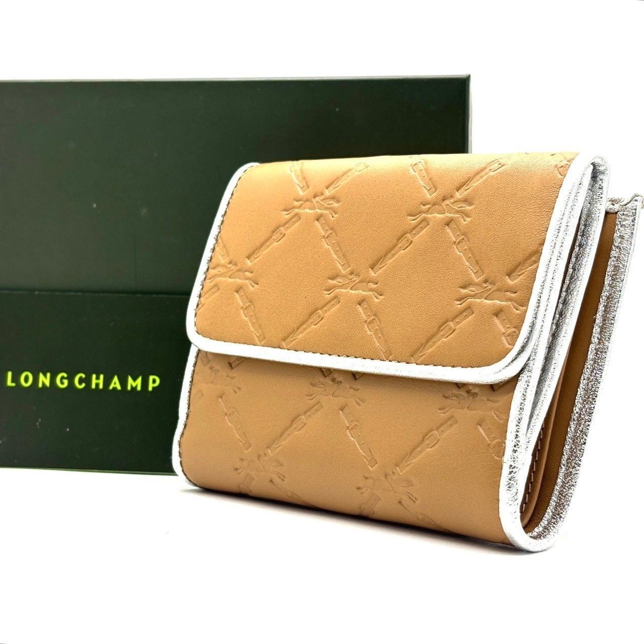選び方で、品が出る】 LONGCHAMP 10カード 未使用品 二つ折り財布 