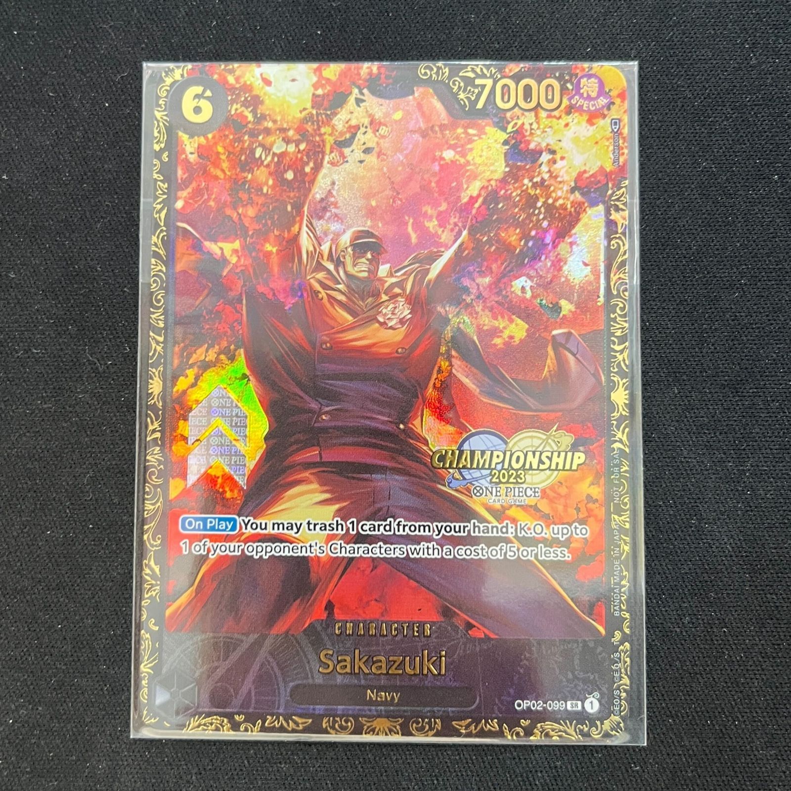PSA10 サカズキ SR-P [OP02-099]【英語版】2023ワンピース 微キズ有】【英語版】OP02-099 サカズキ SR【チャンピオンシップ2023