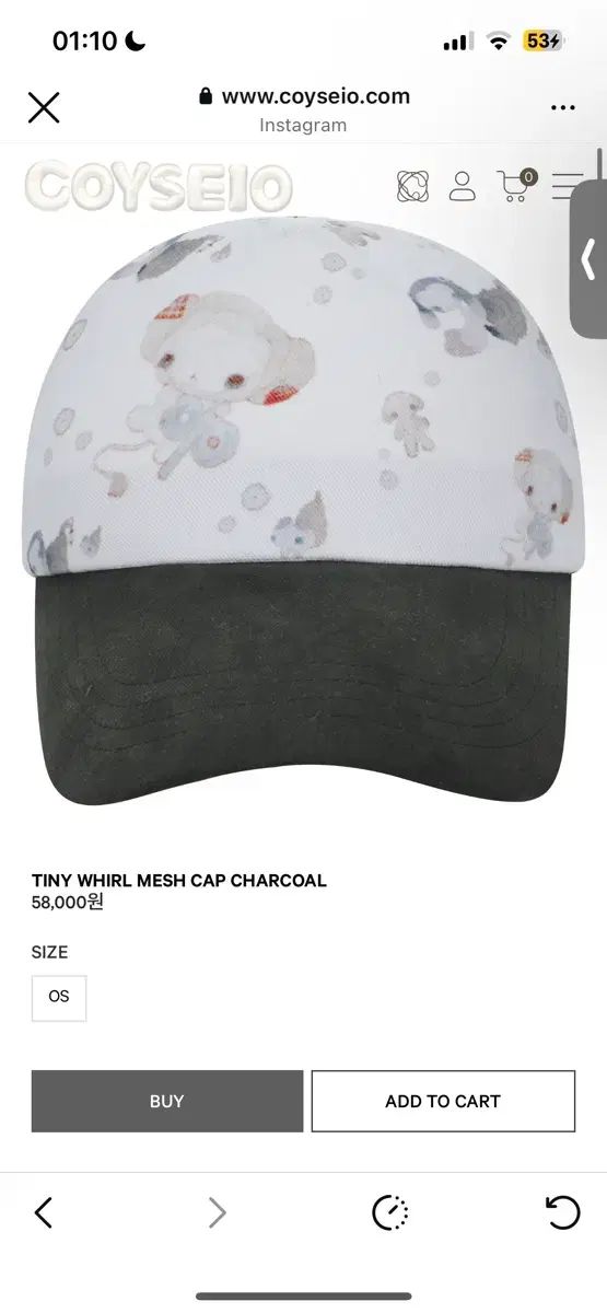 COYSEIO TinyTAN ウール 帽子 チャコール