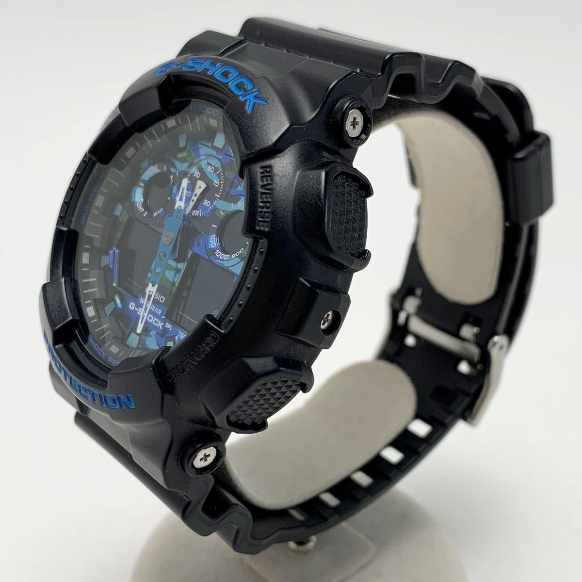 CASIO カシオ デジアナウォッチ カモフラージュ GA 100 CB 1 AJF ブラック クォーツ