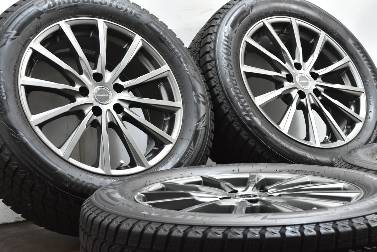 バリ溝 バルミナ 18 in 7 5 J 42 PCD 114 3 2025年製 ブリヂストン ブリザック DM V 235 60 R T 33 エクストレイル CX 80