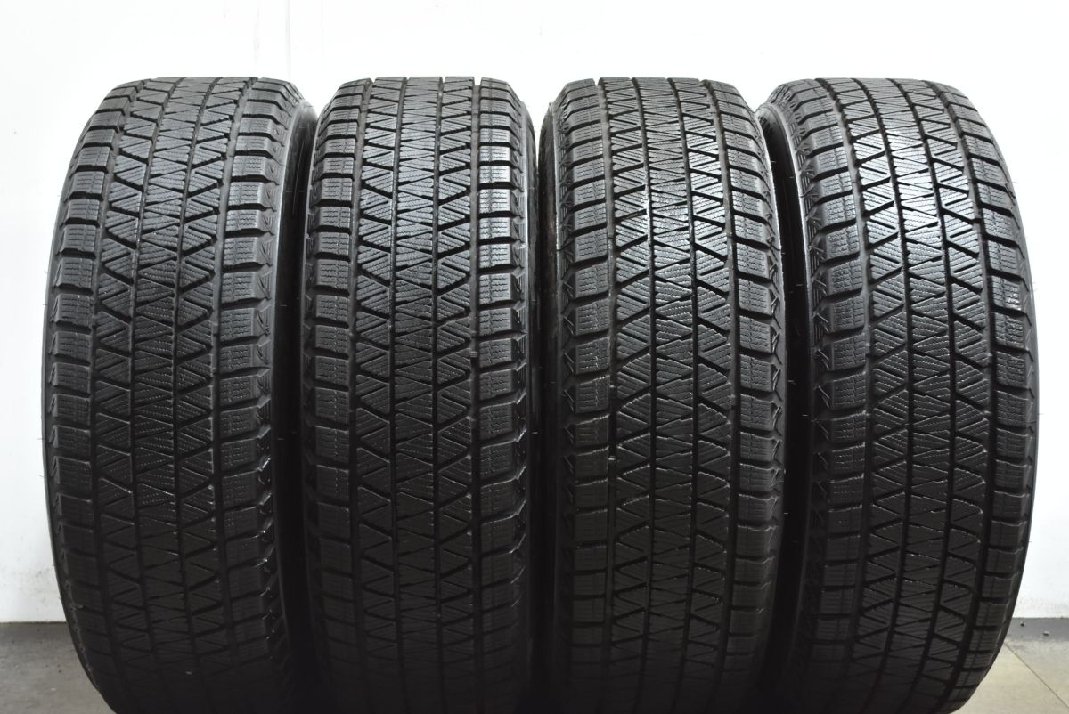  バリ溝 バルミナ 18 in 7 5 J 42 PCD 114 3 2025年製 ブリヂストン ブリザック DM V 235 60 R T 33 エクストレイル CX 80 18インチ タイヤ ホイールセット