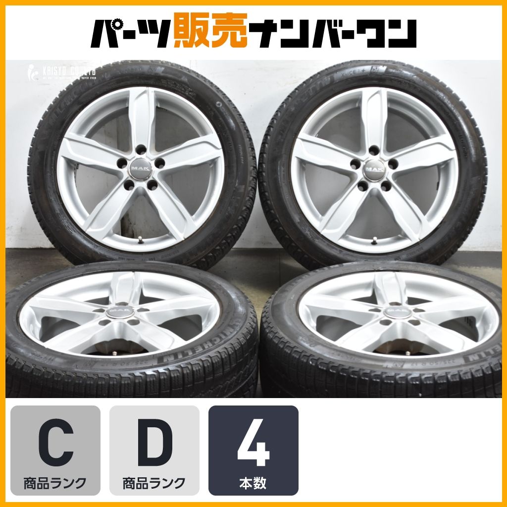 ホイールのみ販売 アウディ F 5 A スポーツバック サイズ MAK シュタッド 17 in 7 J 28 PCD 112 ミシュラン 225 50 R