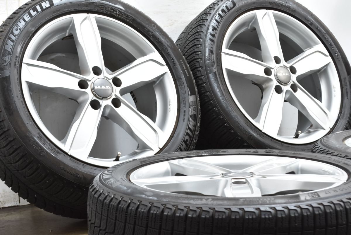 ホイールのみ販売 アウディ F 5 A スポーツバック サイズ MAK シュタッド 17 in 7 J 28 PCD 112 ミシュラン 225 50 R