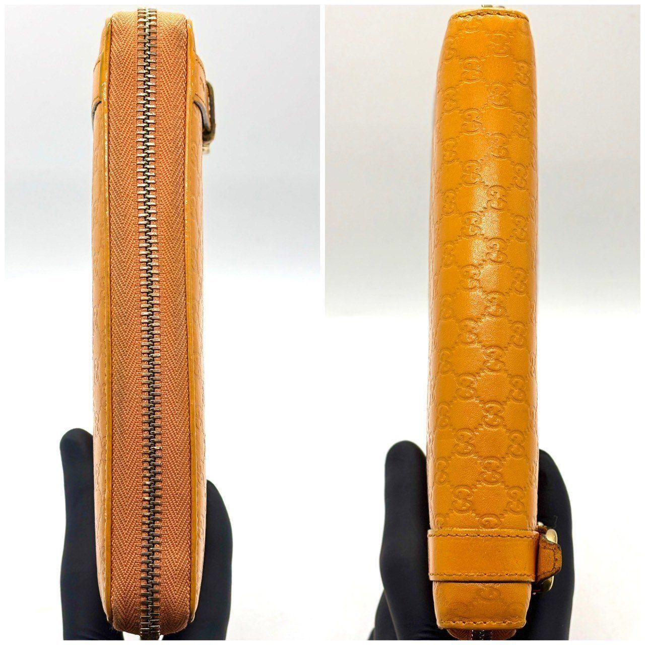 極美品✨グッチ マイクロシマ 長財布 ホースビット　ラウンドファスナー パテント 楽天市場】GUCCI グッチ メンズ小銭入れ付きラウンドファスナー長財布