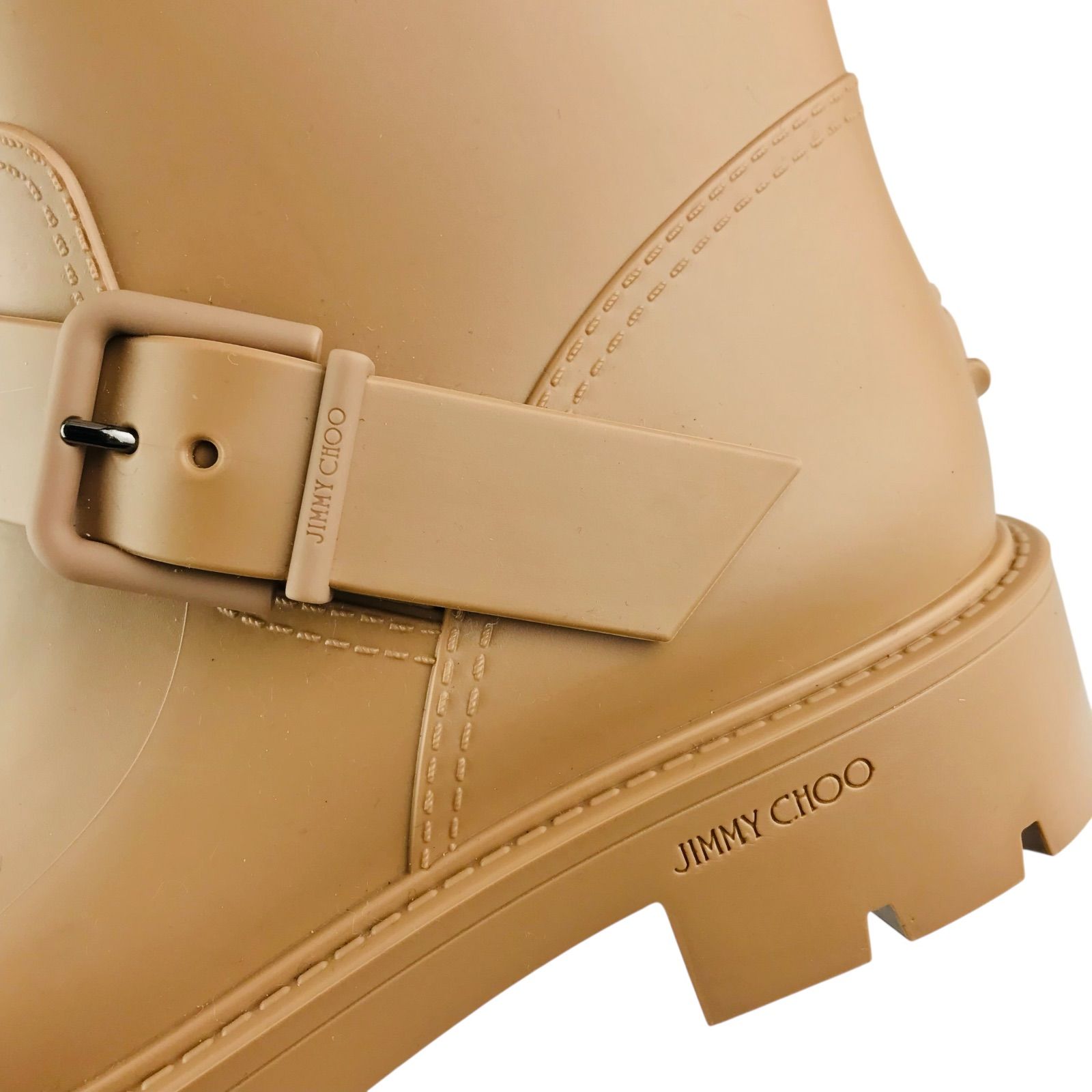 未使用級✨ジミーチュウ　ラバーレインブーツ　CAMEL キャメル系　サイズ37 未使用級✨ジミーチュウ ラバーレインブーツ CAMEL キャメル系 サイズ