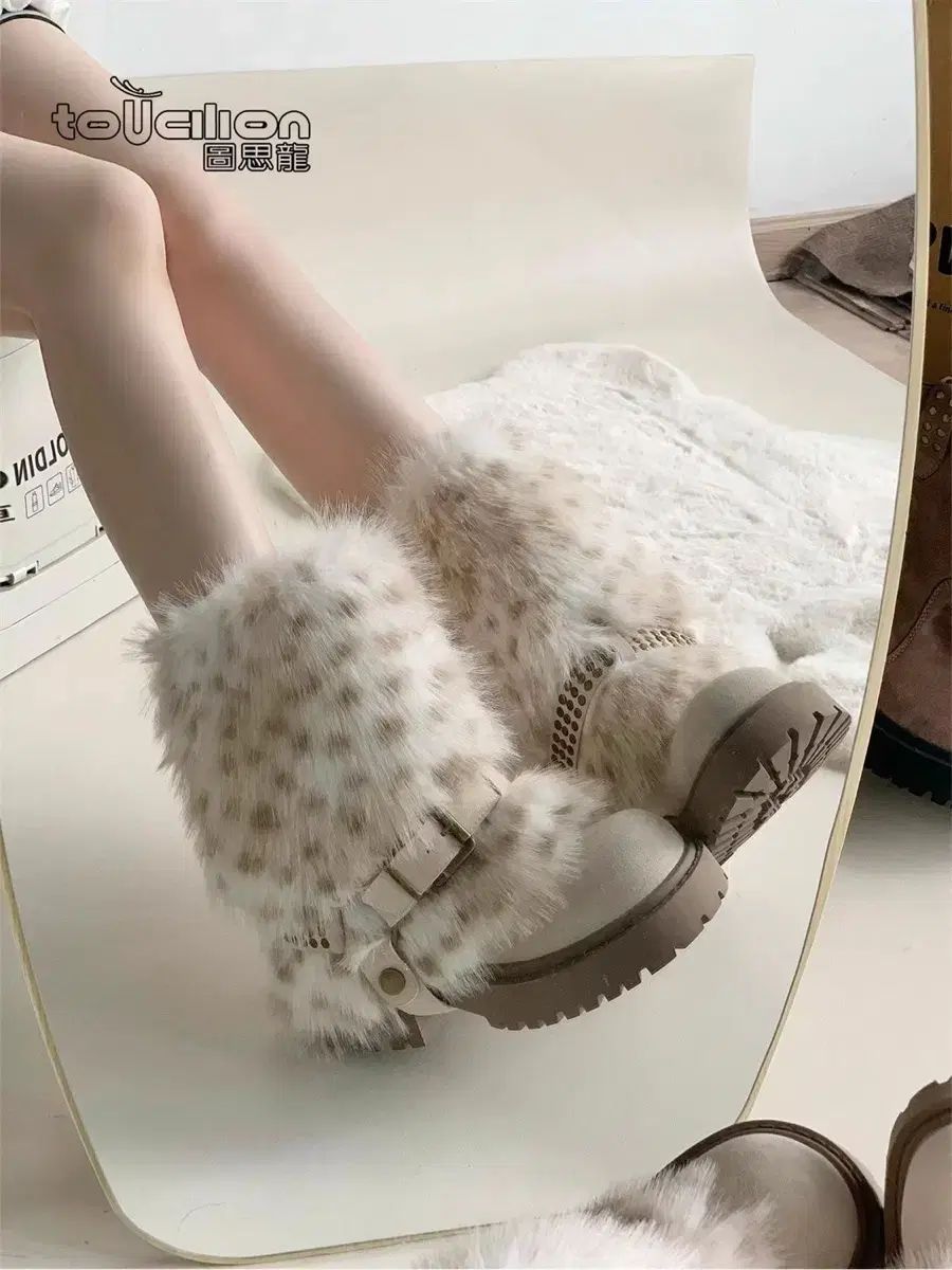 着脱式デュアルモード プラットフォームブーツ LEEチェーン装飾 3 COLOR