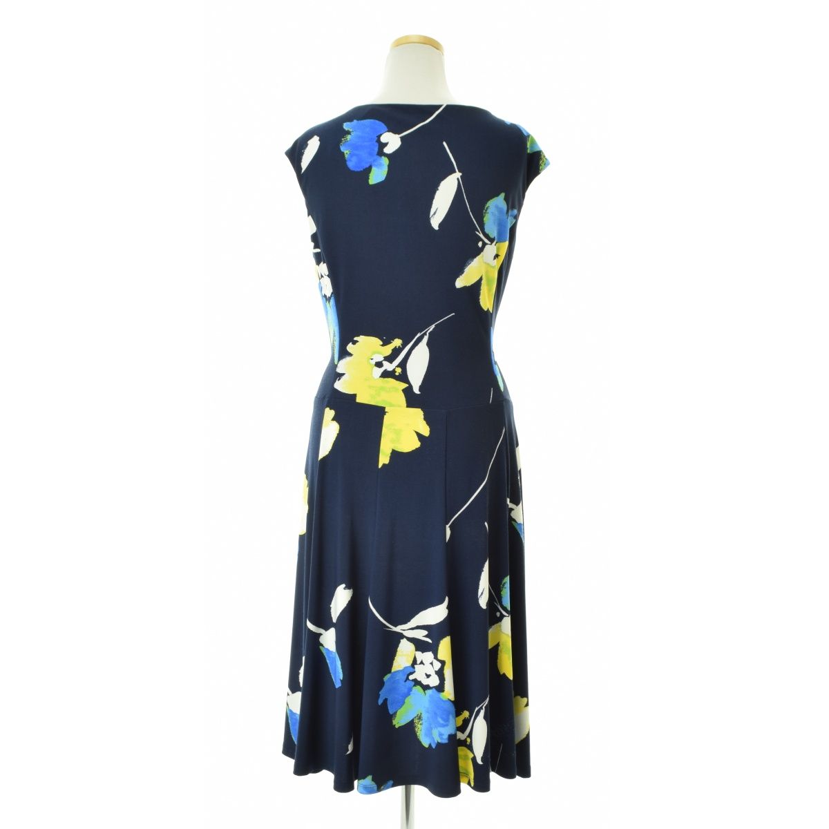 LAURENRALPHLAUREN フラワーフレンチスリーブワンピース