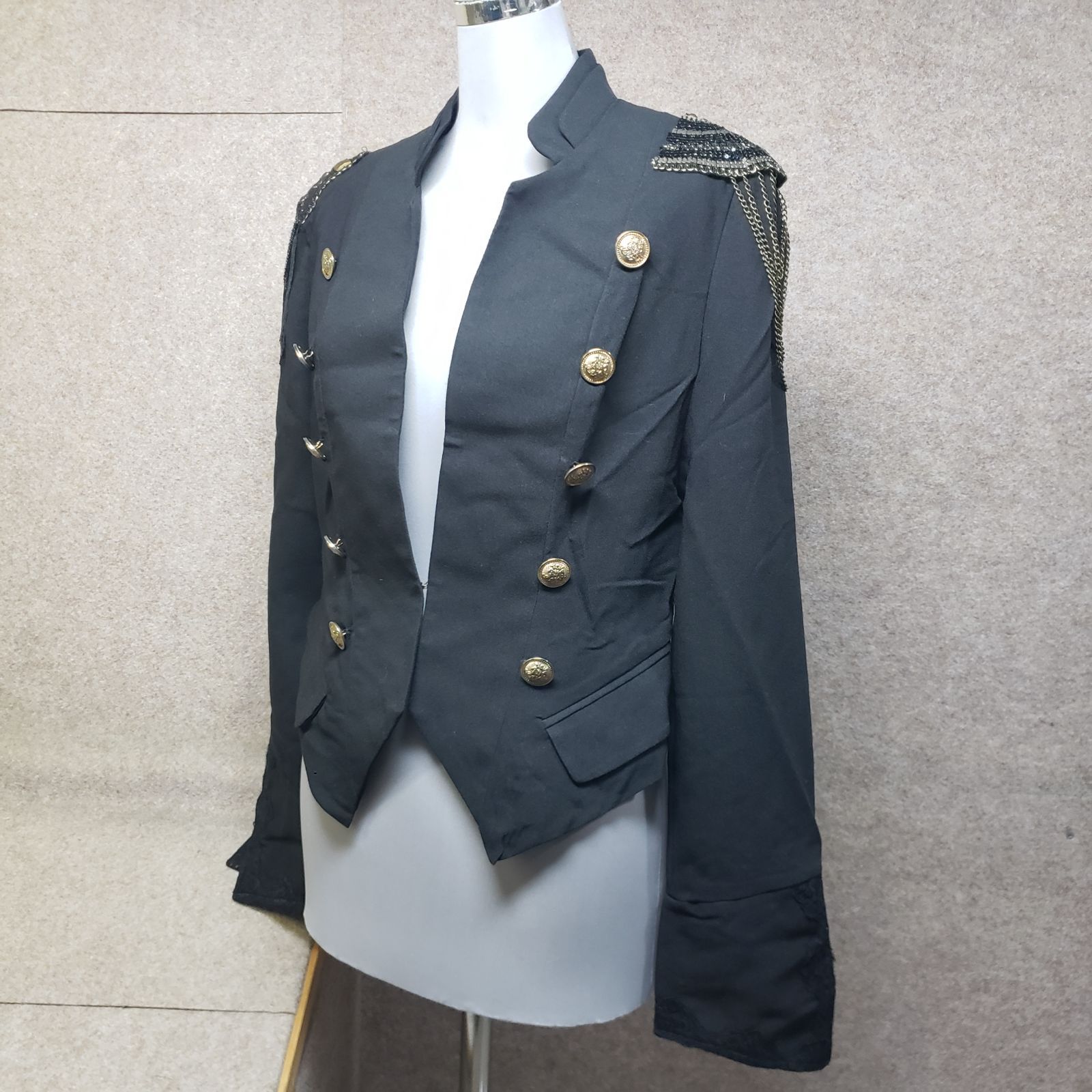 ozz Croceジャケット Ozz Croce / 刺繍入りジャケット 黒 Y-26-01-05-064-OO-JA-SZ-ZY