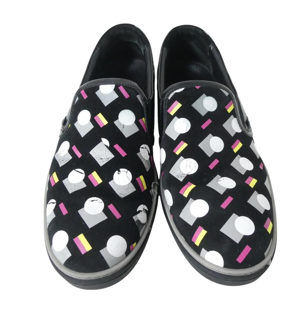 JIMMY CHOO ジミーチュウ サイズ42 約27㎝ スエード×エナメル 総柄