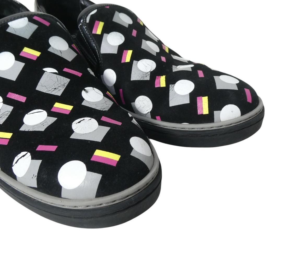 JIMMY CHOO ジミーチュウ サイズ42 約27㎝ スエード×エナメル 総柄