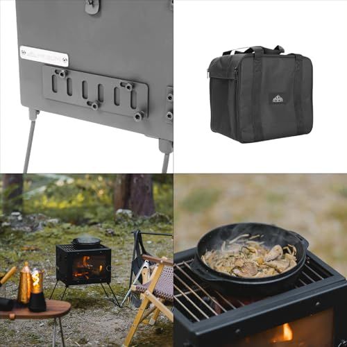  Mt.SUMI マウントスミ アウトドア薪ストーブ マイクロ 2 | Woodstove MICRO キャンプ 冬キャンプ ストーブ 薪 オーブン 焚き火 薪ストーブ 焚き火台 グリル台 グリル 焚火台 ピザ 小型 m 薪ストーブ バーベキュー 調理用品