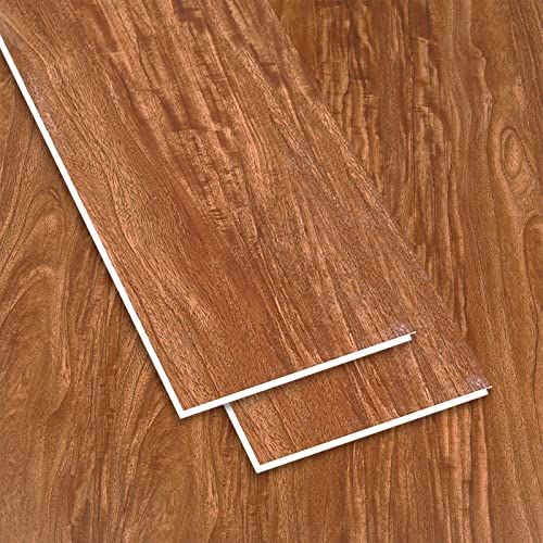 フロアタイル フローリング材 はめ込み 置くだけ 接着剤不要 木目調 セット 935 150 5 mm 1畳 はめ込み式 裏面パッド付き 防音パッド付き 床暖房対応 フローリング シデフロア 床 DIY ペット 賃貸OK HD 817ダークブラウン m