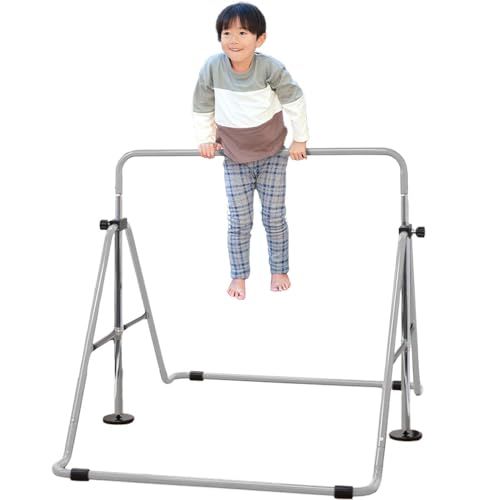 seathestars 鉄棒 子ども 子供用 室内 折りたたみ 室外 耐荷重80 kg 高さ5段階 折り畳み式 コンパクト 安全ダブルロック メーカーサポート てつぼう 逆上がり テツボウ ぶら下がり グレー m