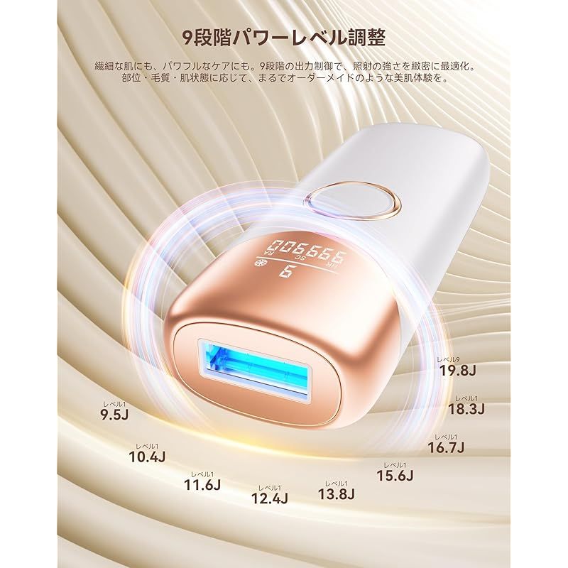 即納：YUNDOO 脱毛器 VIO対応【2025年新モデル・1台3役（HR/SC/RA