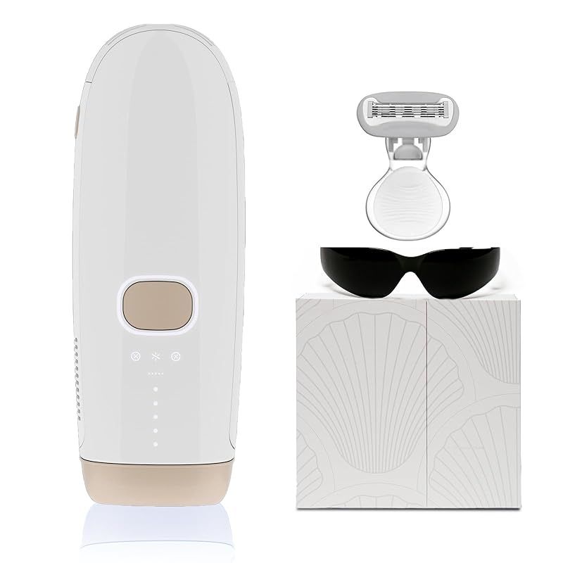 脱毛器 サロン級IPL光脱毛器 刺激レス VIO対応 男女兼用ス 全身対応 髭 脇 脚 腕 家庭用 光美容器 軽量設計 高効率 高速0 8秒に1回 5段階 ムダ毛ケア 手動 自動照射 保護眼鏡 カミソリ付き 0