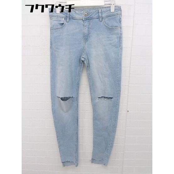 ◇ Bershka ベルシュカ ダメージ デニム スキニー パンツ サイズEUR38 