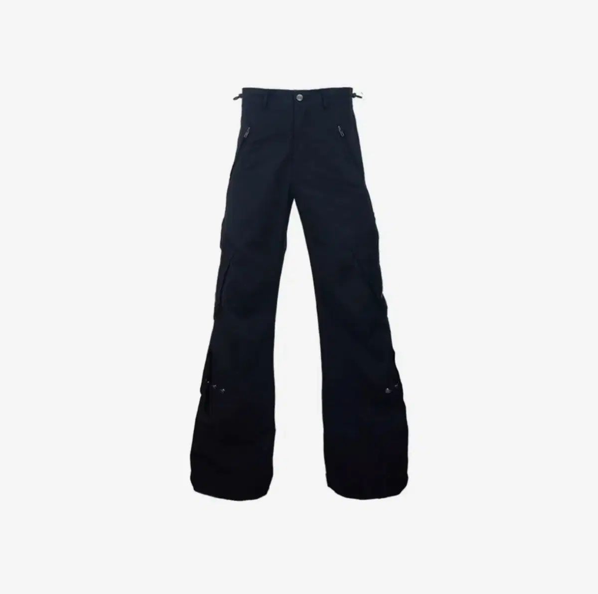 タンサンナイロン ワイド カーゴパンツ ブラック