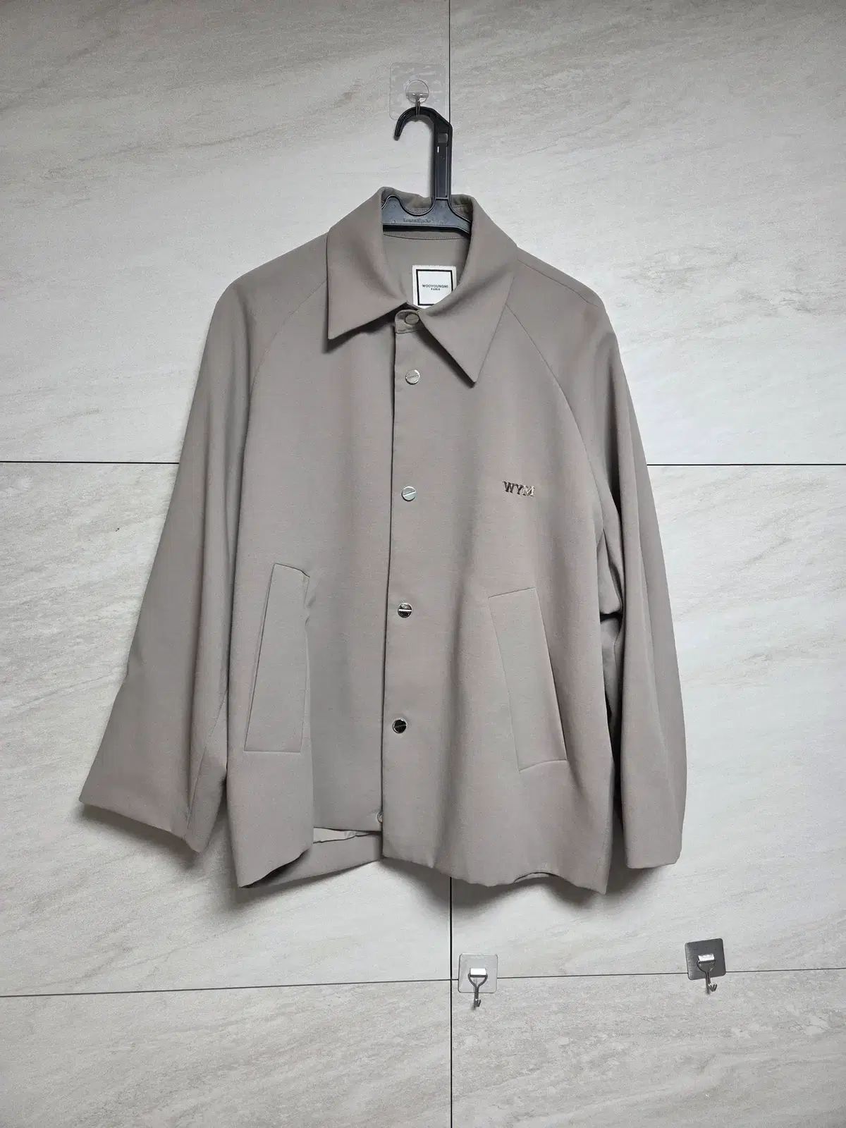 ウーヨンミ 23 ss カーキ ラグラン コーチ ジャケット 46