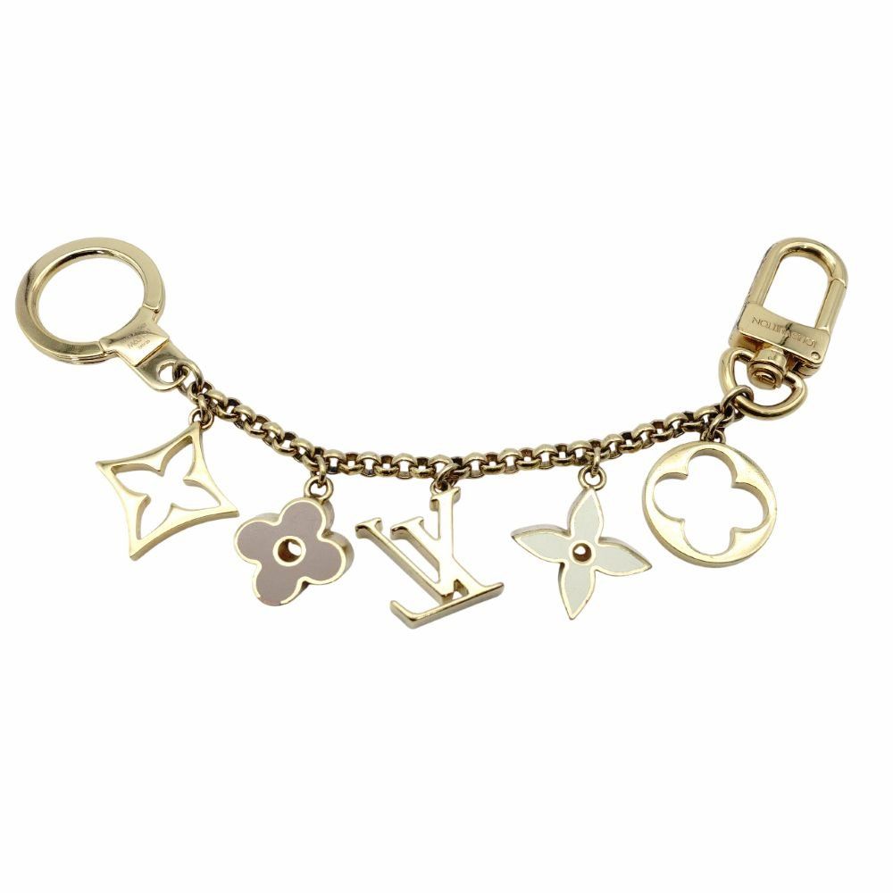 ルイヴィトン LOUIS VUITTON バッグチャーム キーリング M65111 ロゴ
