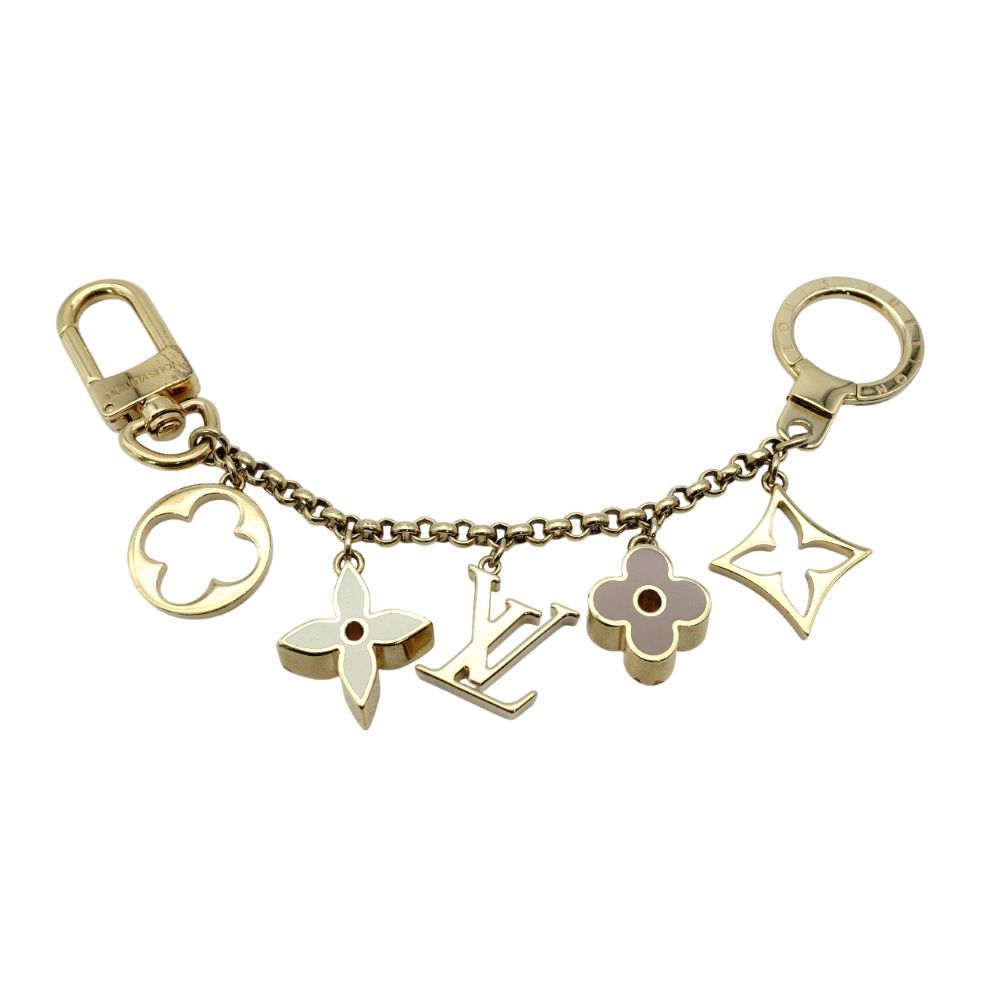 ルイヴィトン LOUIS VUITTON バッグチャーム キーリング M65111 ロゴ