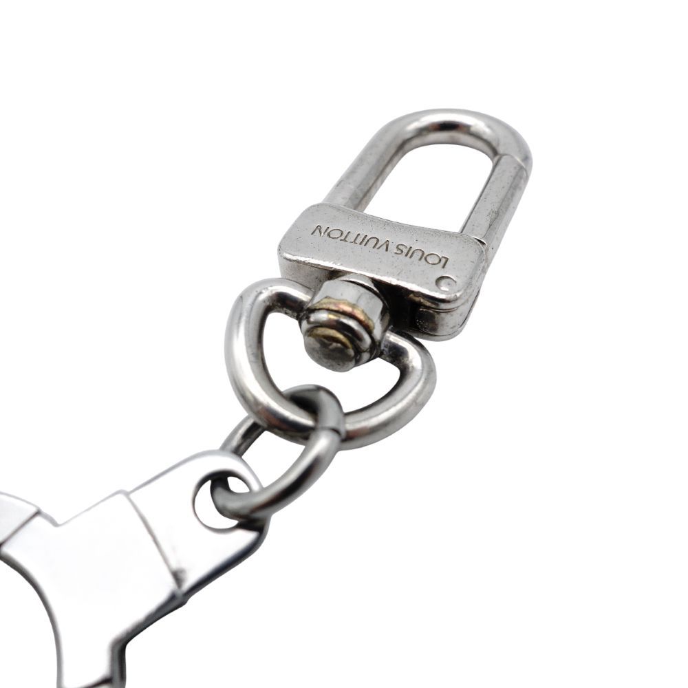  ルイヴィトン LOUIS VUITTON バッグチャーム キーリング プレート シルバー ダミエ 7 12 253 その他 バッグ