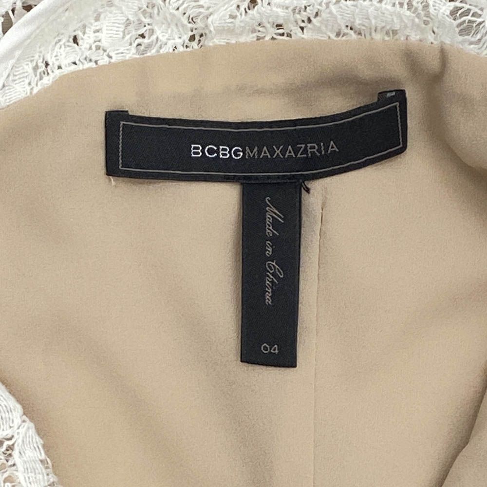 BCBGMAXAZRIA ビーシービージーマックスアズリア　レース　ワンピース 極美品✨BCBGMAXAZRIA ロングドレス ワンピース 総レース バイカラー
