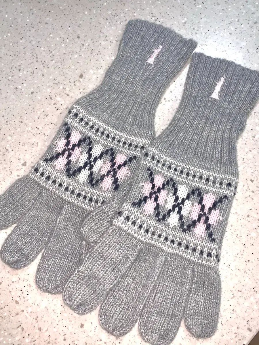 EASTBOY マフラー 手袋 セット グレーピンク ラブリー 姫ギャル ラテギャルstc JINLI Ping
