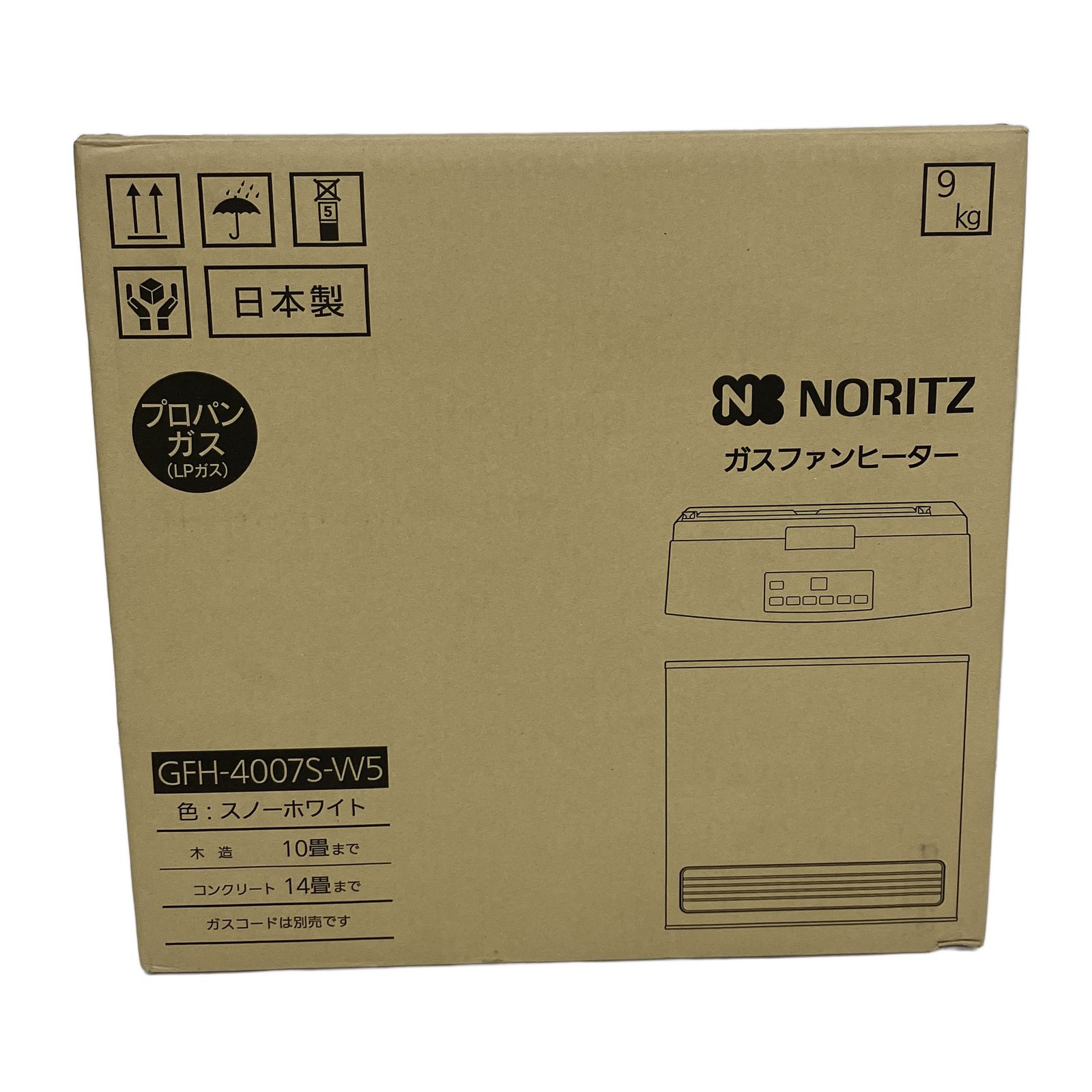 NORITZ ガスファンヒーター GFH 4007 S W 5 プロパンガス LPG ♥