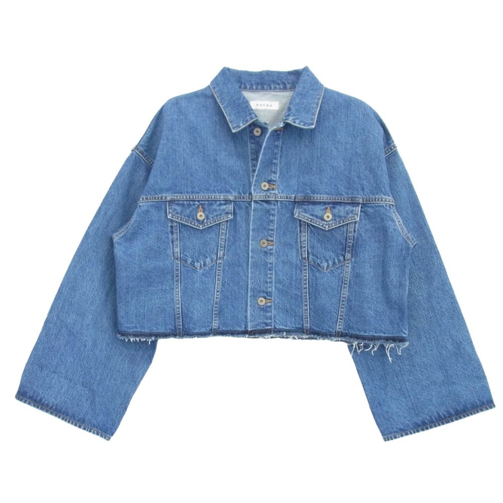 SACRA ボリュームスリーブ デニムジャケット サクラ SACRA ボリュームスリーブ デニムジャケット インディゴブルー