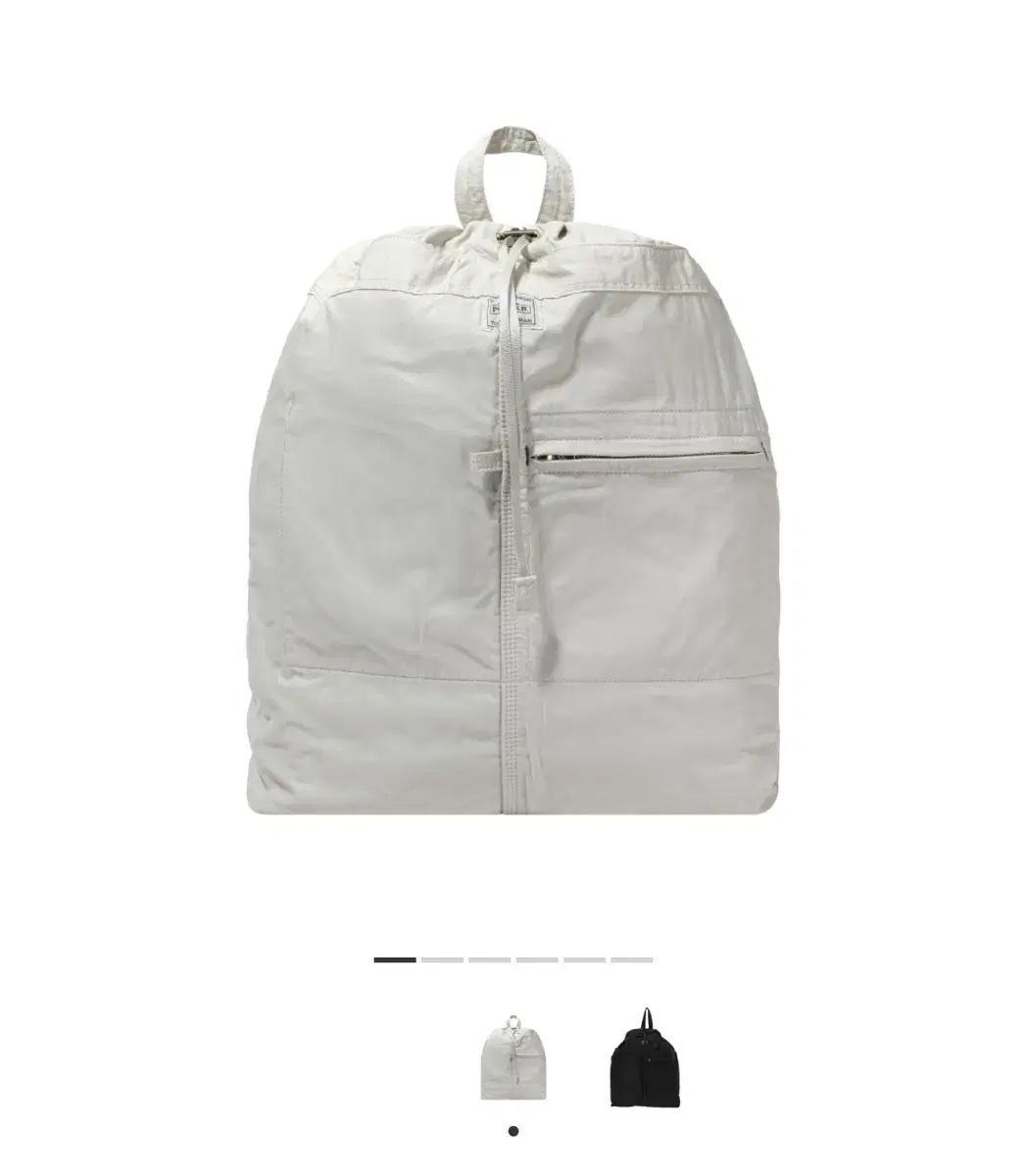 ポーター 麻 マイル 냅색 オフホワイト