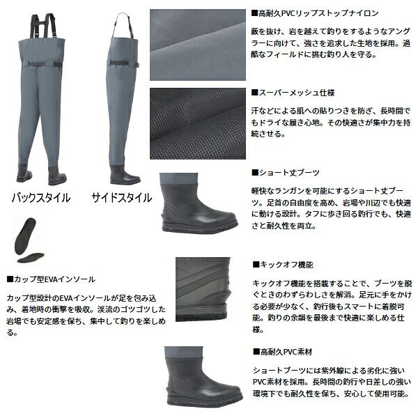 25年12月新商品） ダイワ パワーウェーダー（フェルトソール） PW-4208