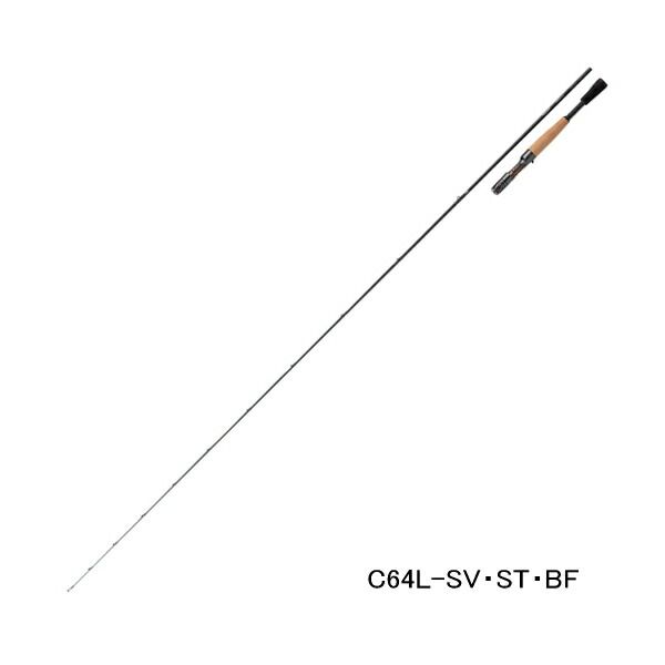 25年 新商品 ダイワ スティーズ ベイトキャスティングモデル C 64 L SV ST BF 仕舞寸法 165 cm