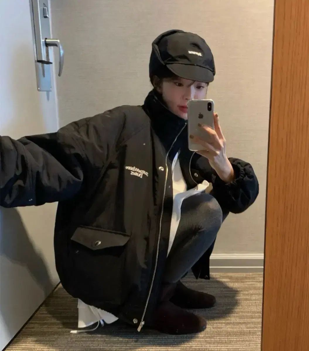 썸웨어バター フリース ダウンジャケット