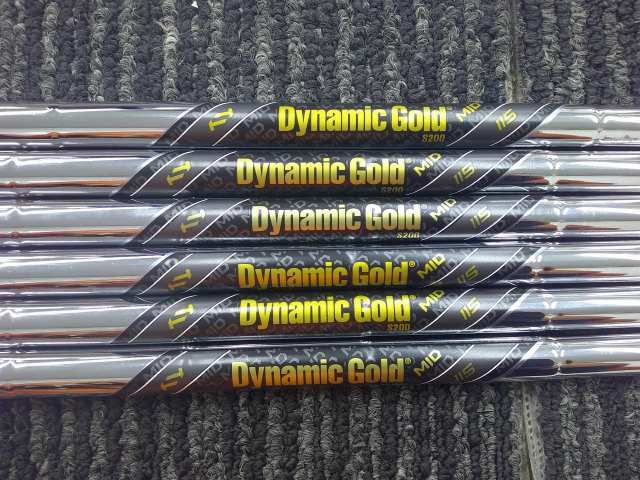 【中古美品 】DynamicGold MID 115 S200シャフト 中古 シャフト トゥルーテンパー Dynamic Gold MID 115（S200）6本