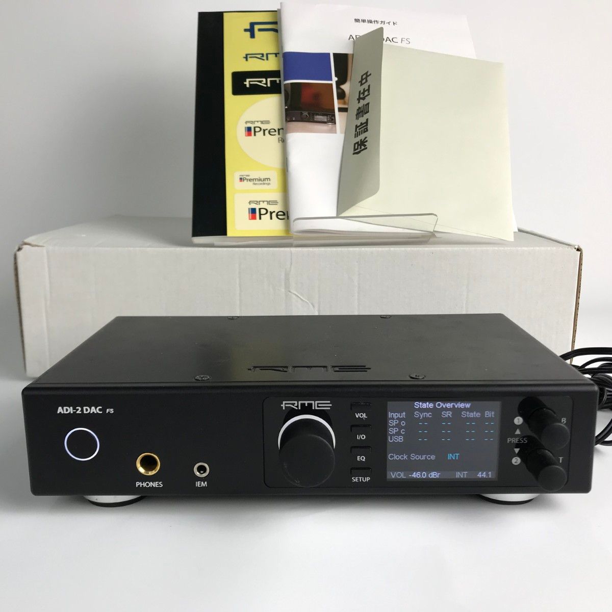 RME DAコンバータ ヘッドフォンアンプ adi 2 dac fs リモコン