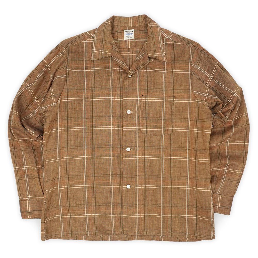 60s USAヴィンテージ古着 オープンカラーシャツ 15ハーフ Mサイズ 60s USAヴィンテージ古着 オープンカラーシャツ 15ハーフ Mサイズ 60s