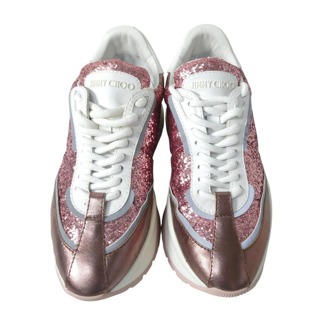 新品同様 JIMMY ジミーチュウ サイズ36 約23㎝ RAINE グリッター ラメ