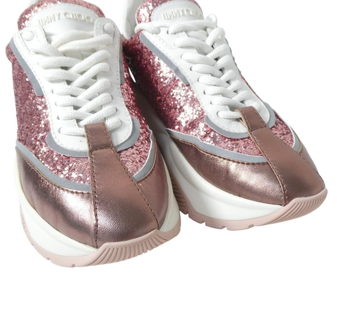 新品同様 JIMMY ジミーチュウ サイズ36 約23㎝ RAINE グリッター ラメ