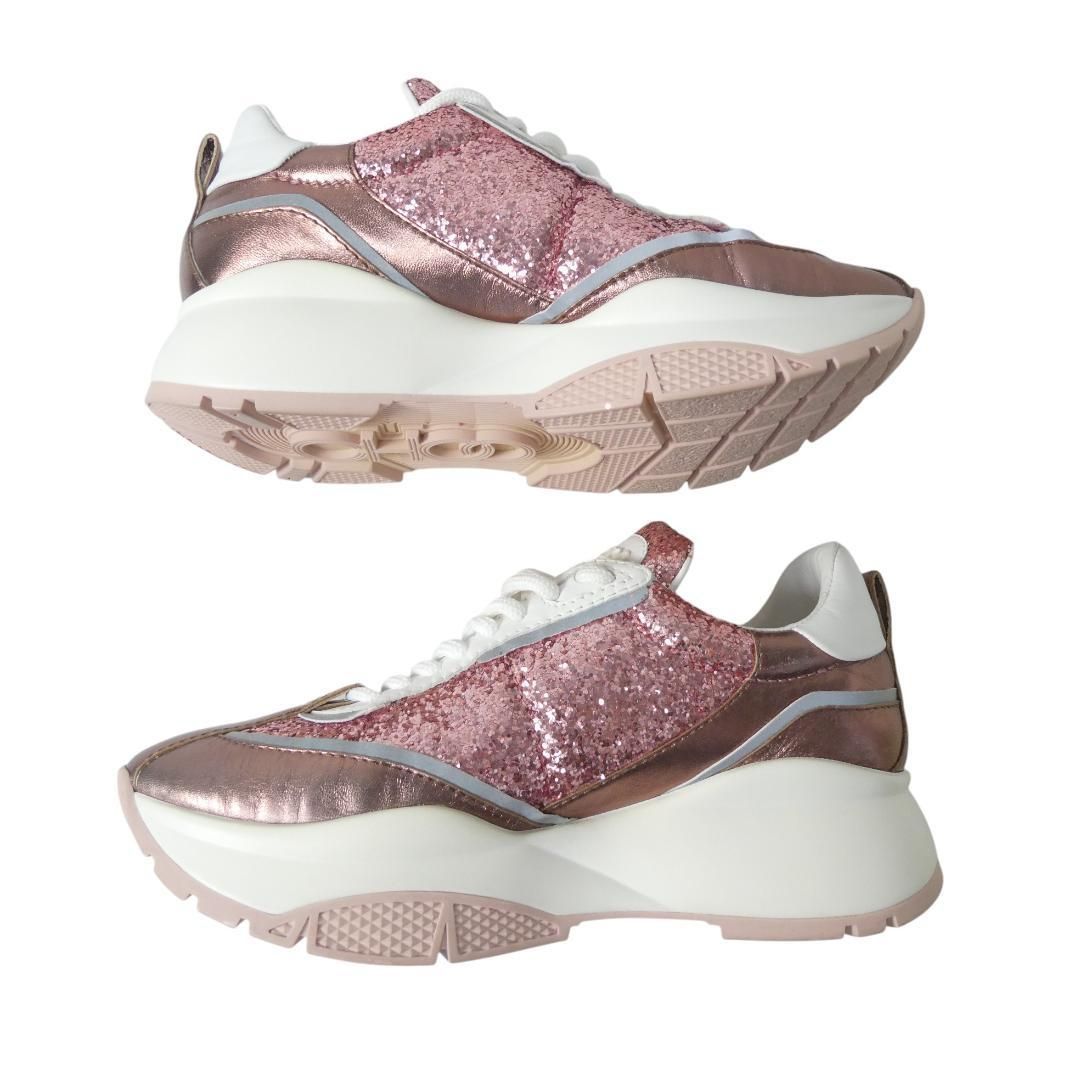 新品同様 JIMMY ジミーチュウ サイズ36 約23㎝ RAINE グリッター ラメ