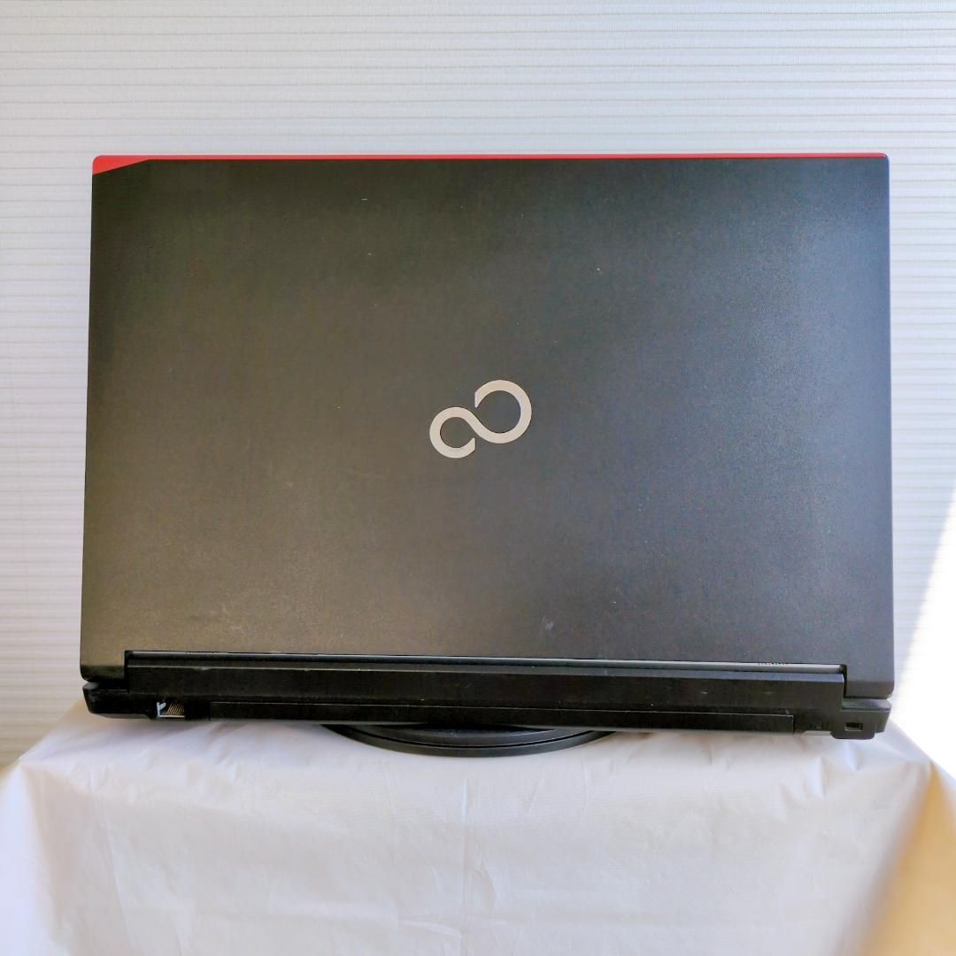 富士通 黒 ノートパソコン windows11 8GB SSD512GB - メルカリ