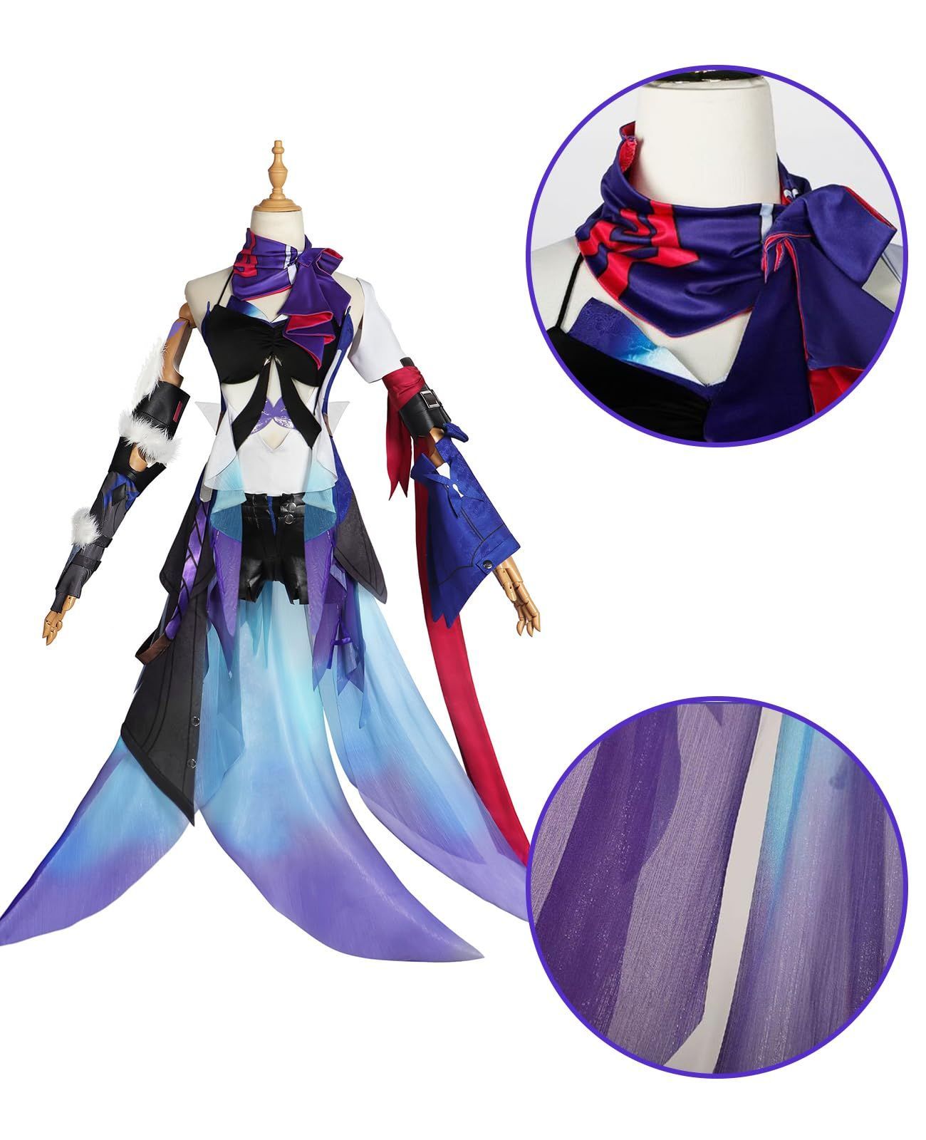 NOKIJP 崩壊スターレイル 星穹列車 ベロブルグ コスプレ ウィッグ付き 丹恒 姫子 飲月 コスプレ衣装 ゼーレ スターレイル たんこう 大人用 仮装 イベント 崩壊 スターレル