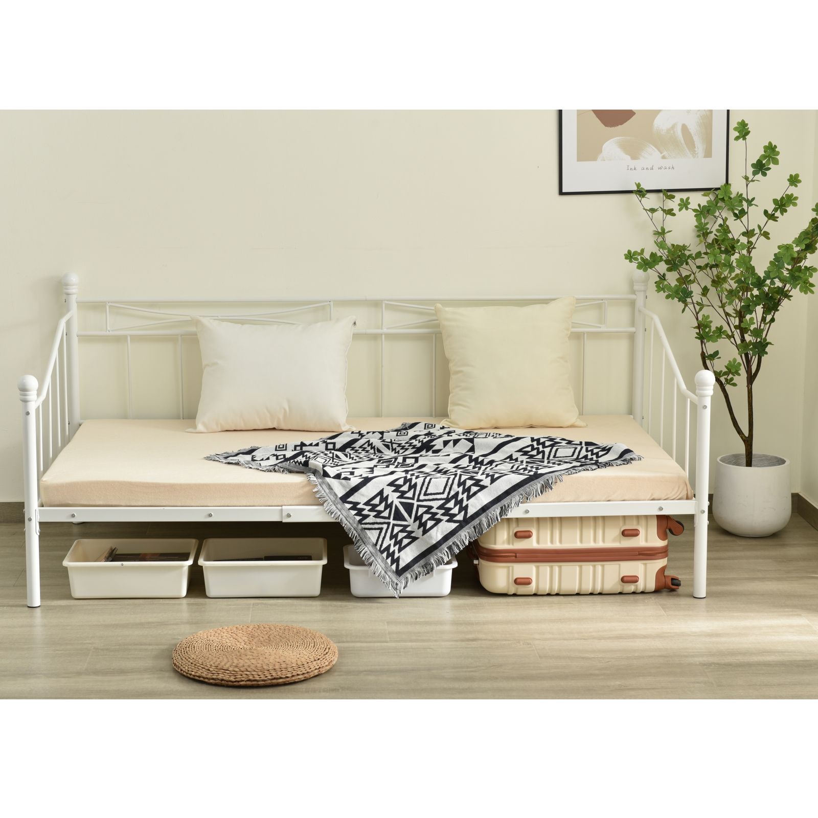 新作】【ホワイト】シングルベッド パイプベッド ベッド シングル