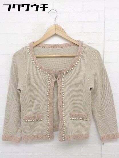 ◇ STRAWBERRY FIELDS ストロベリーフィールズ 切替 パール 長袖