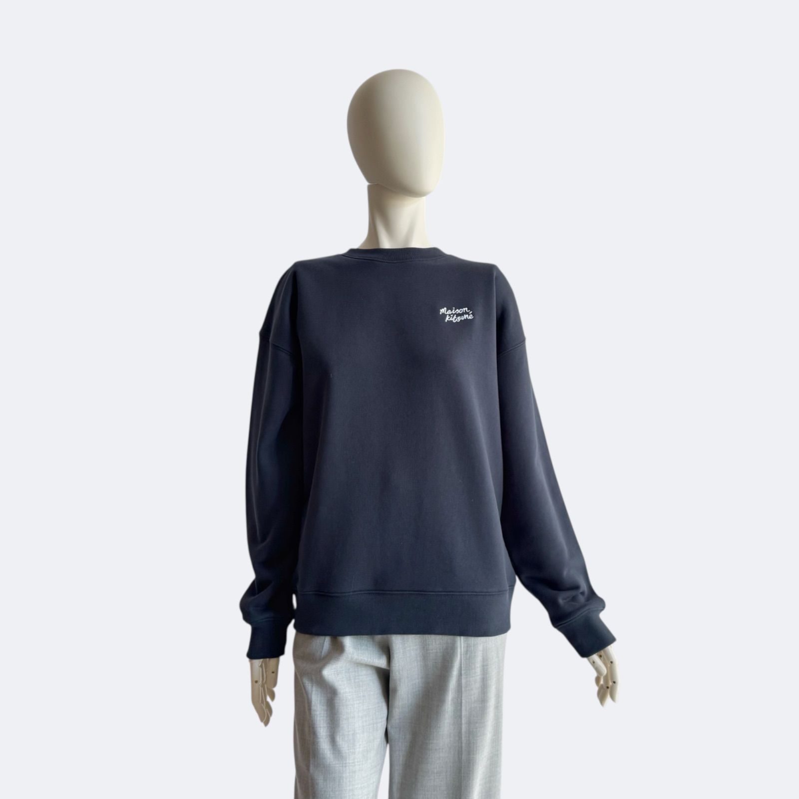 【あんこ】 メゾンキツネ スウェット S ネイビー あんこ様専用】 メゾンキツネ スウェット S ネイビー