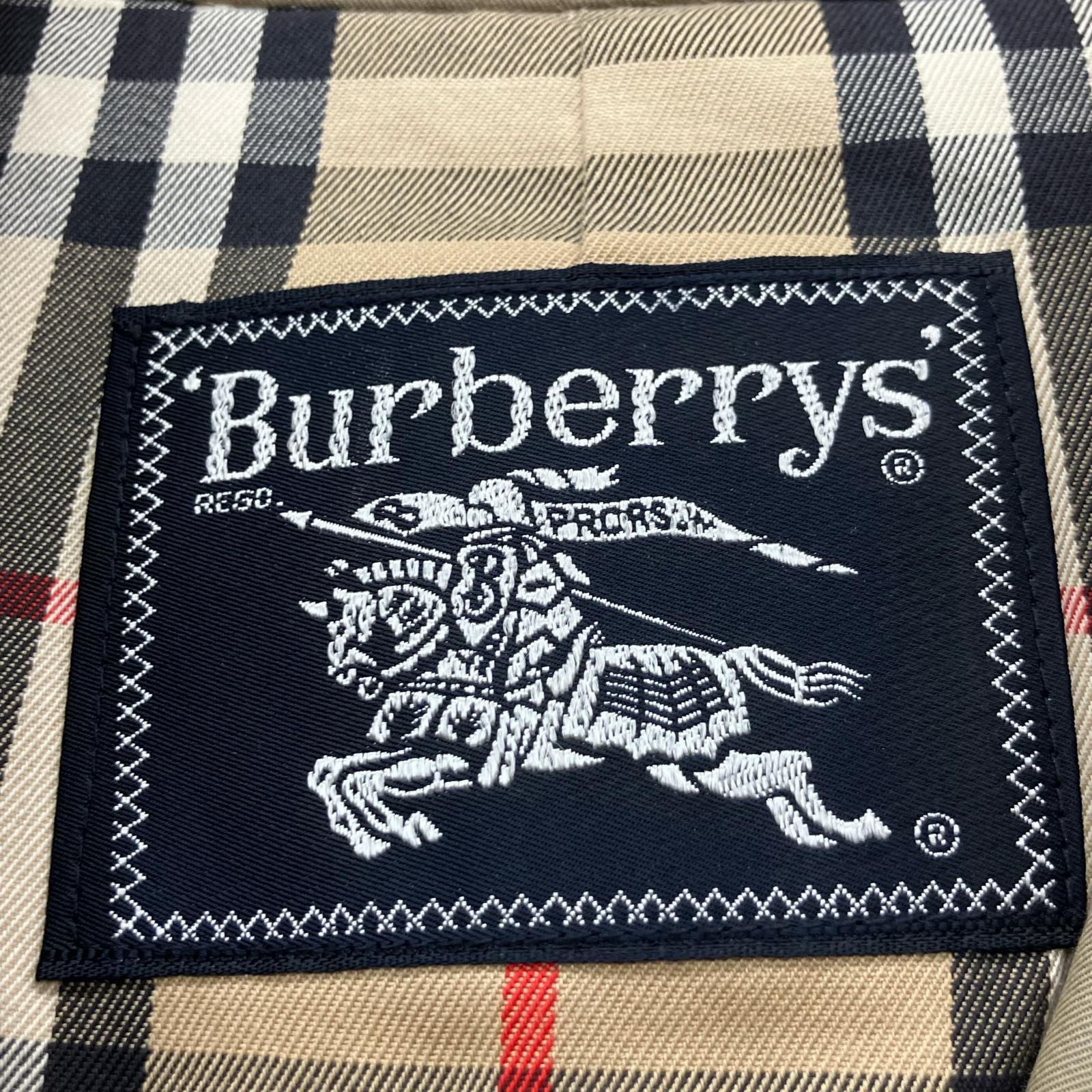 △△Burberrys バーバリーズ 比翼コート 薄玉虫色 ノバチェック C-TK83