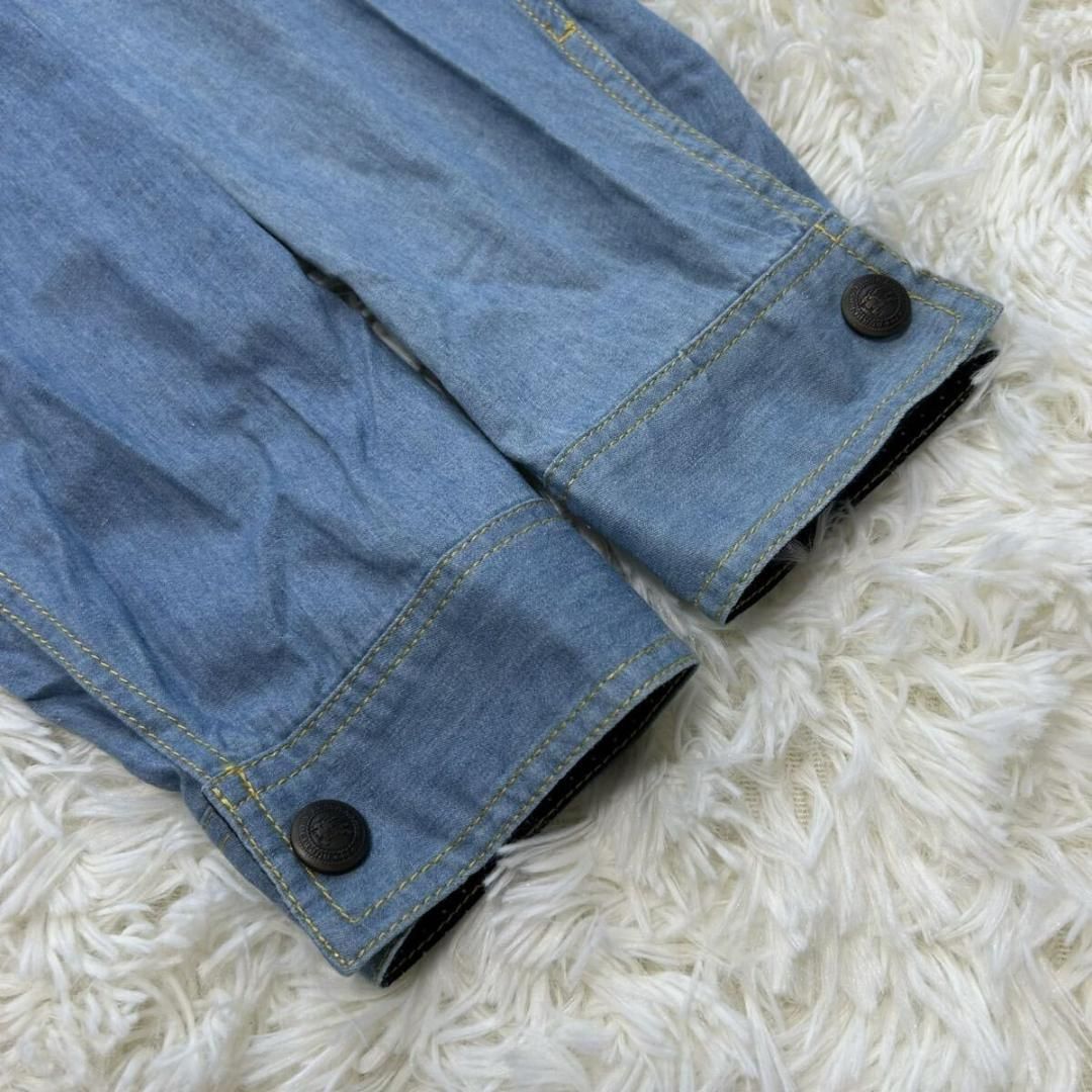 【美品】バーバリーブルーレーベル　デニムジャケット　【春服】 極美品/L】BURBERRY BLACK LABEL バーバリーブラックレーベル