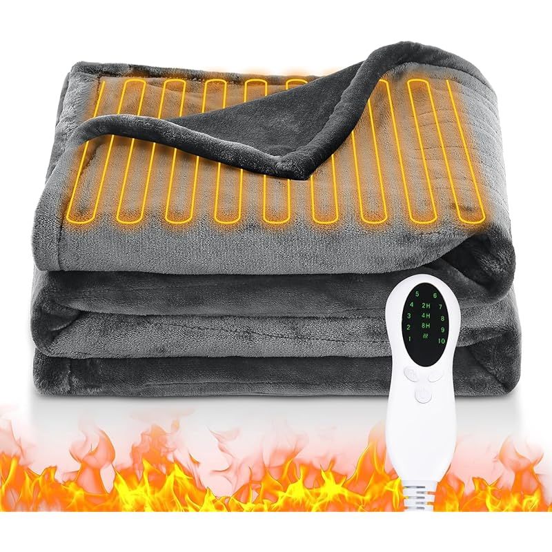 限定】2025新進化 電気毛布 3分速暖 10段階温度調節 2/4/8Hタイマー