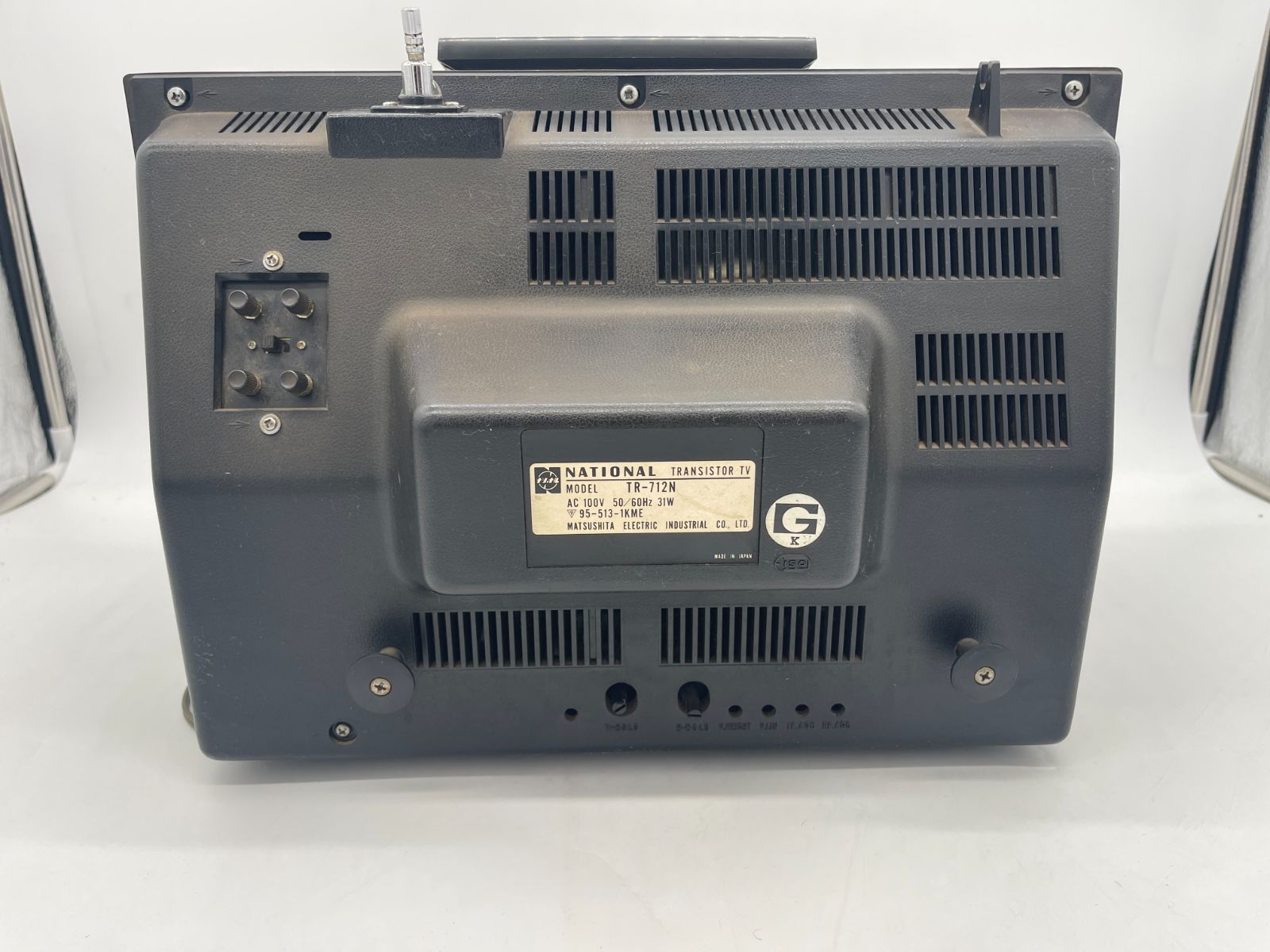 【レトロ】ナショナル白黒テレビ IC・トランジスタ式 National ナショナル トランジスタ テレビ TR-712 白黒テレビ 昭和